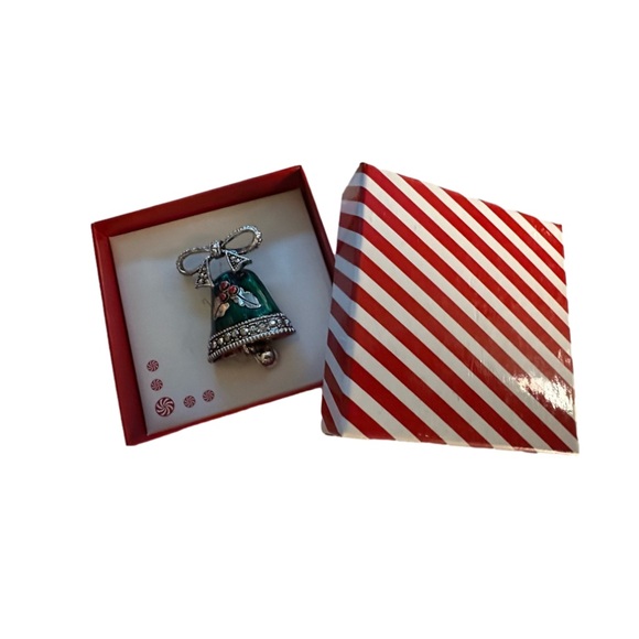 NWT Christmas Holiday Bell Brooch Pin - Picture 2 of 2